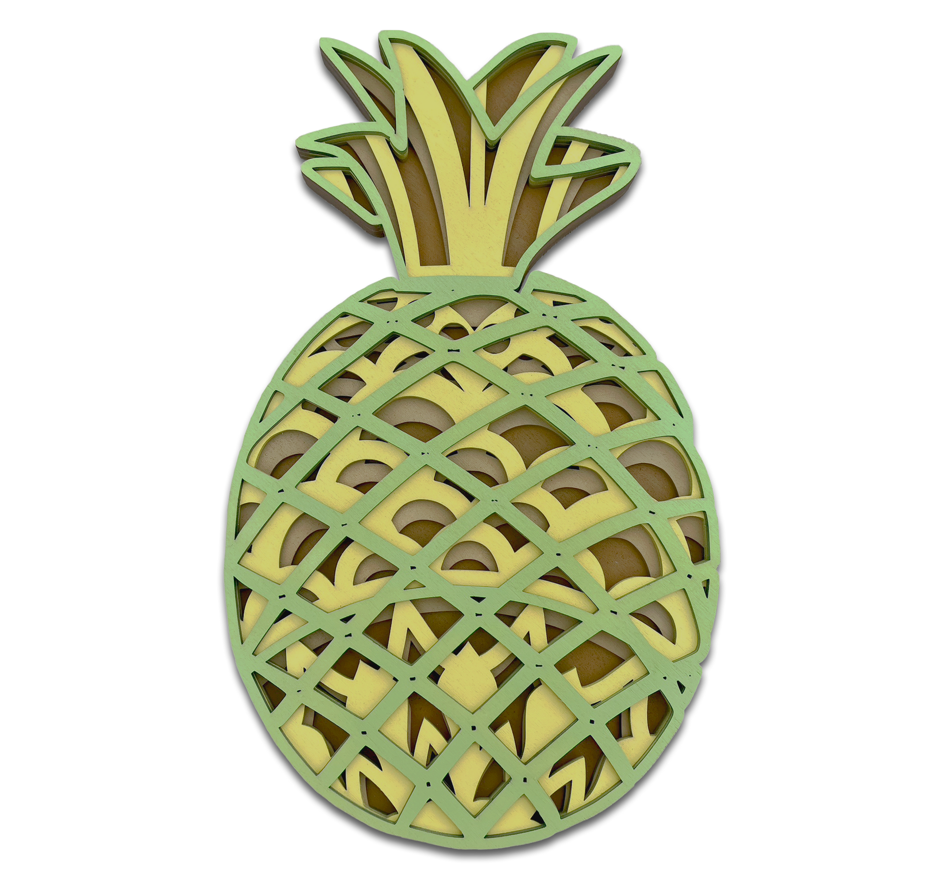 Décoration Ananas en bois