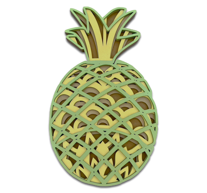 Décoration Ananas en bois