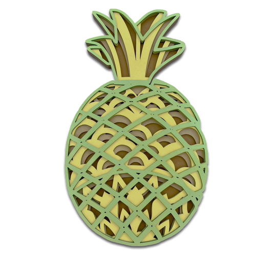 Décoration Ananas en bois