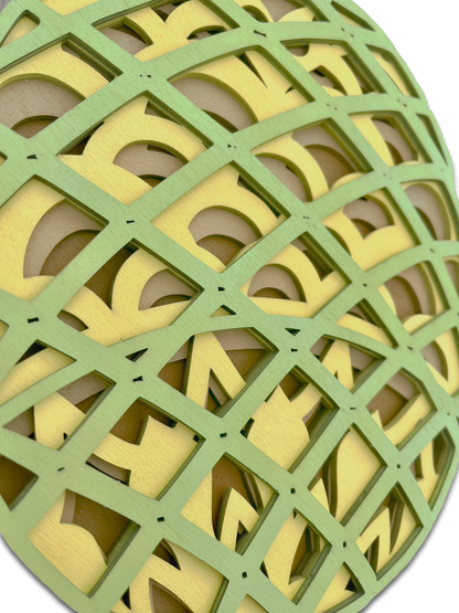 Décoration Ananas en bois