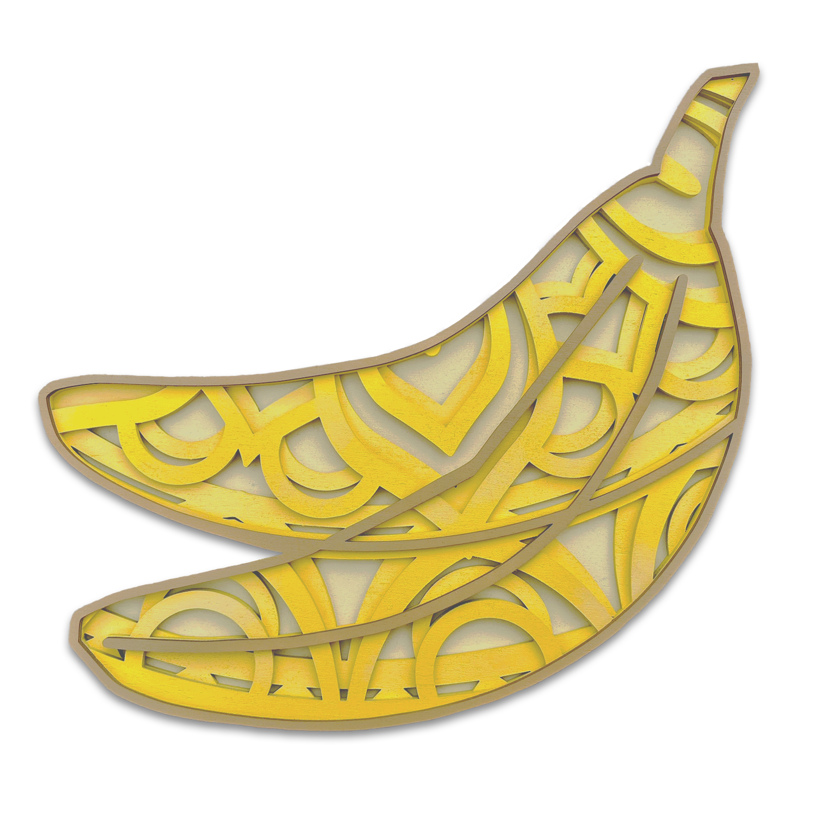 Banane exotique design mandala