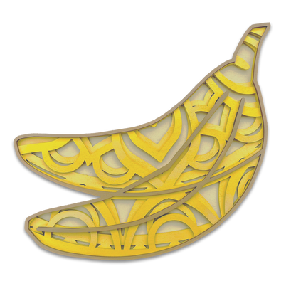 Banane exotique design mandala