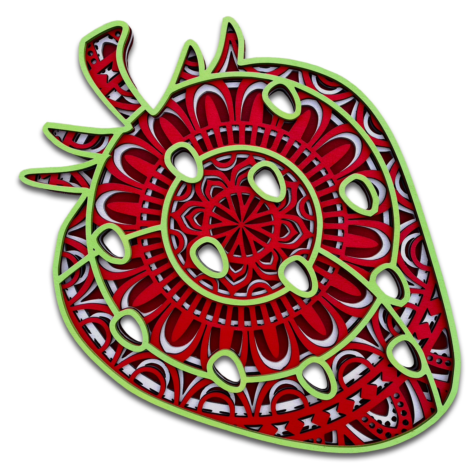 Fraise design mandala