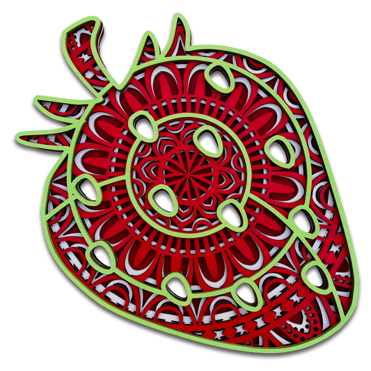 Fraise design mandala