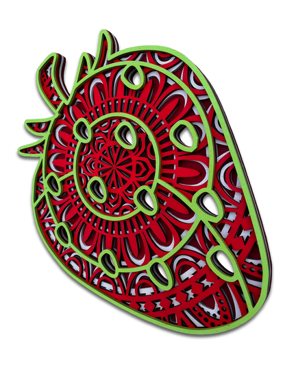 Fraise design mandala