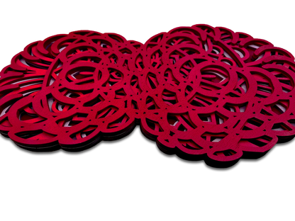 Framboises design mandala