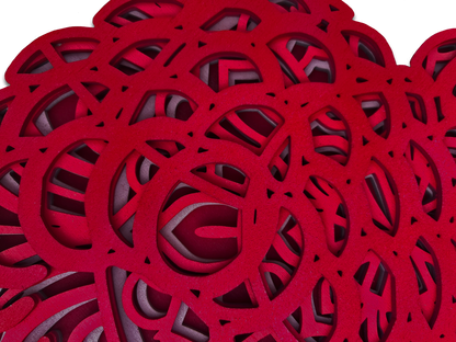 Framboises design mandala