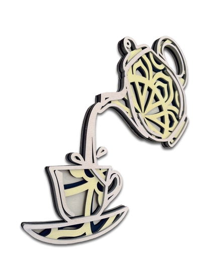 Décoration rafraichissante théière design mandala