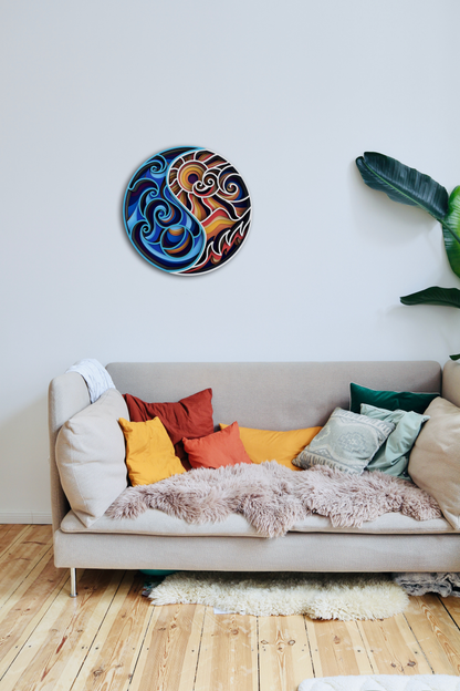 Décoration artisanale créative 3D Yin et Yang (jour et nuit) au design fantaisiste